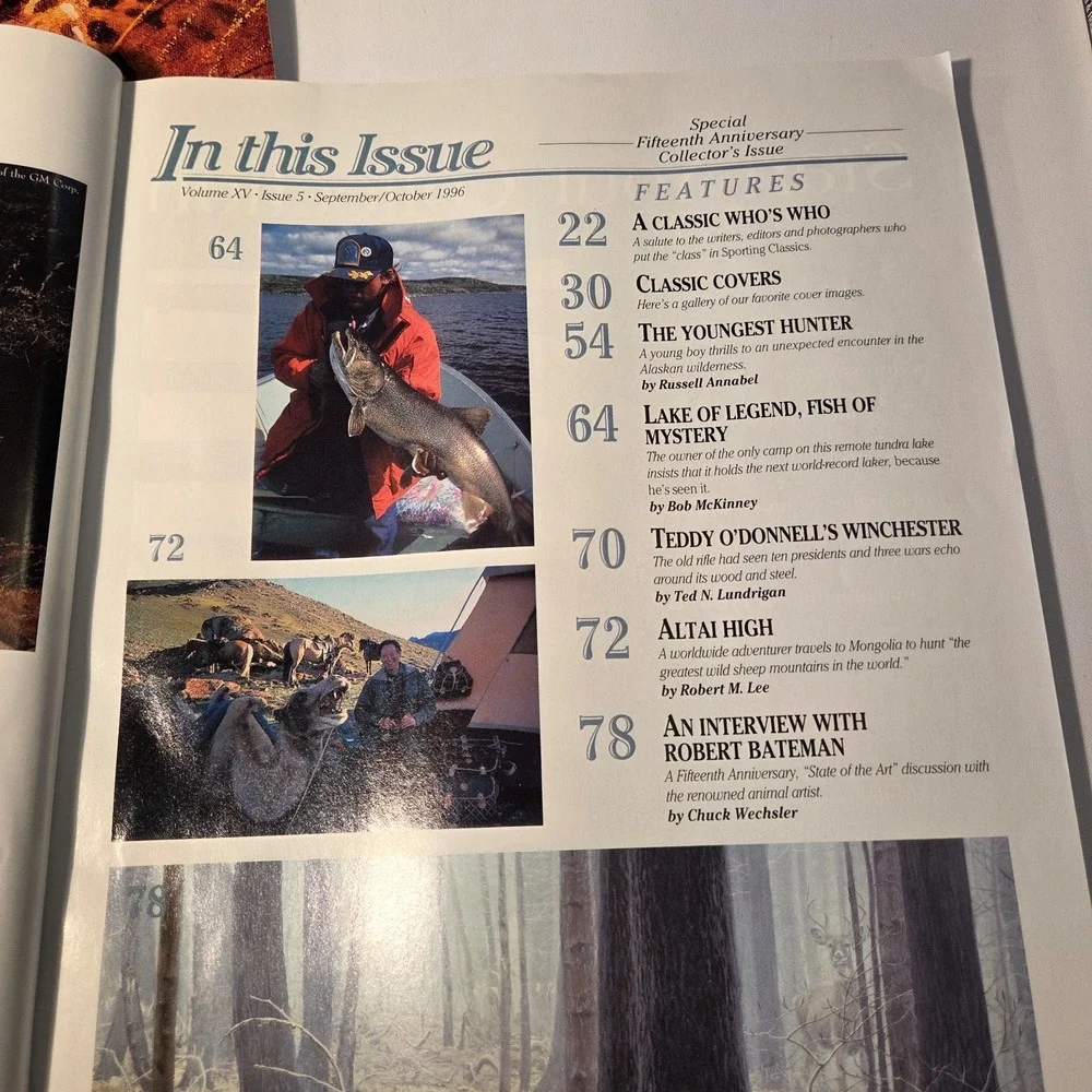Sporting Classics Magazine‎ 1996 Lot Of 6 Hunting & Fishing Collectible